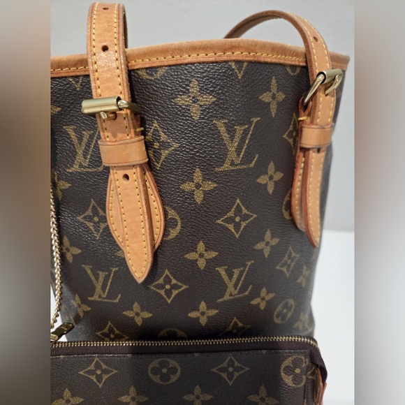 LOUIS VUITTON Petit Bucket PM Monogram with Pouch- Excellent condition - Picture 3 of 10